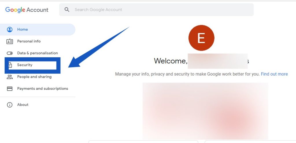 Google Account chrome