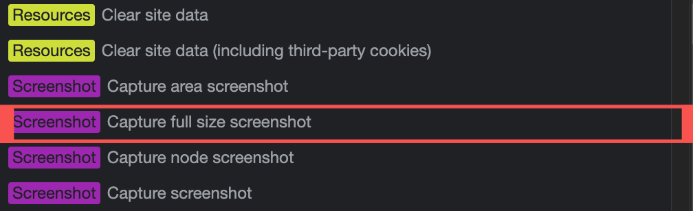 full screenshots google chrome