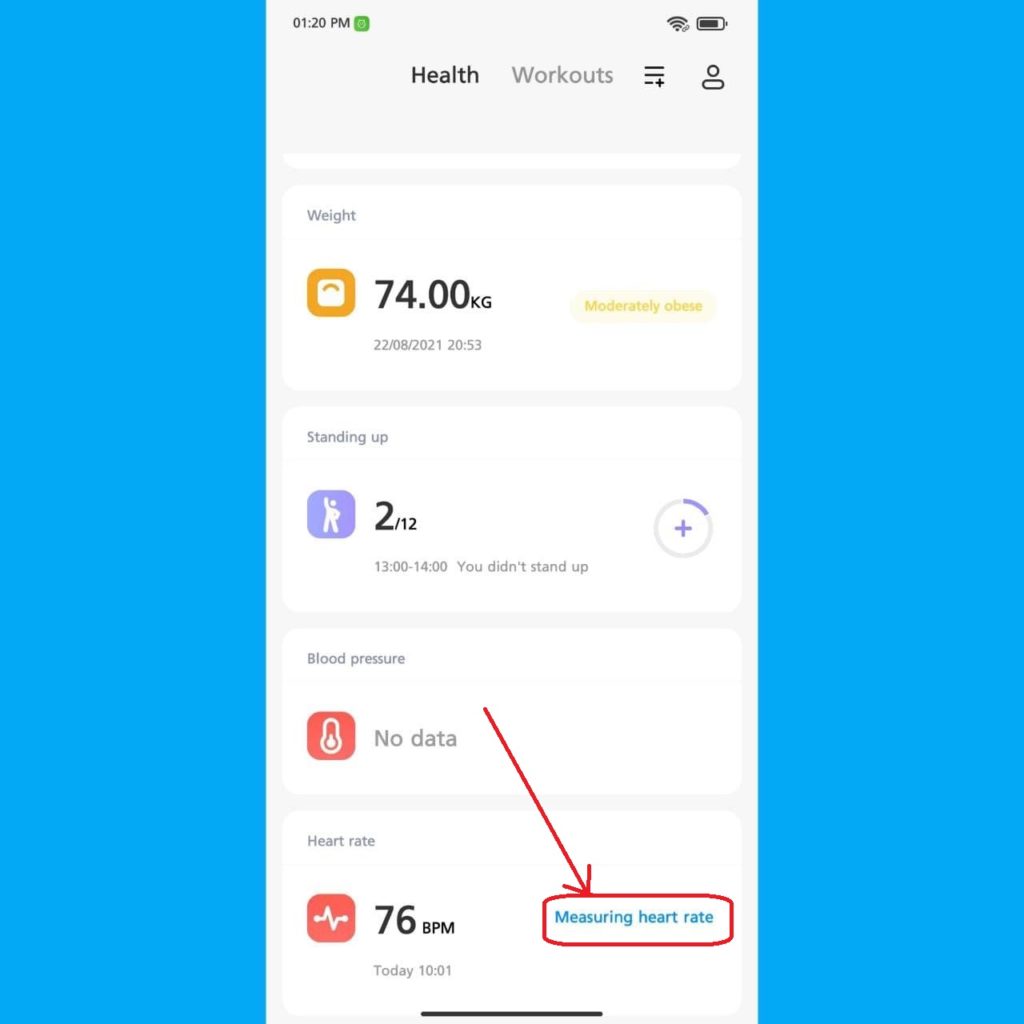 xiaomi health heart rate measurement 