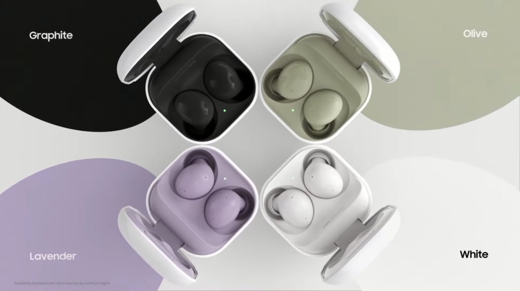 Galaxy Buds 2 colour options