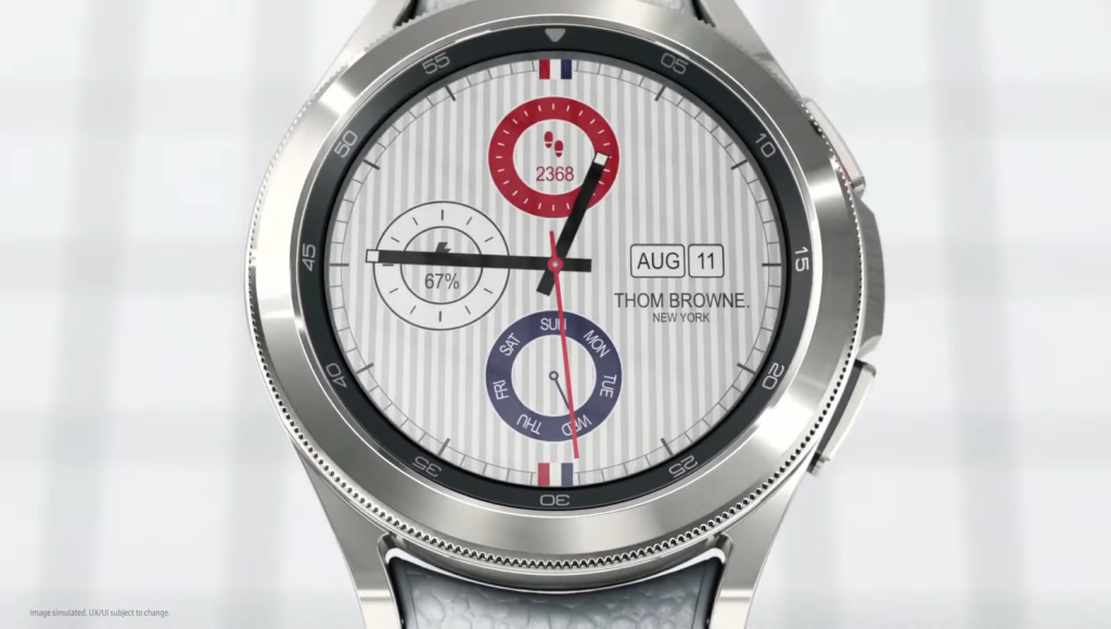 Galaxy Watch 4 Classic Thom Browne Edition Watch Face