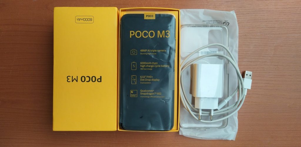 Poco M3 in the box