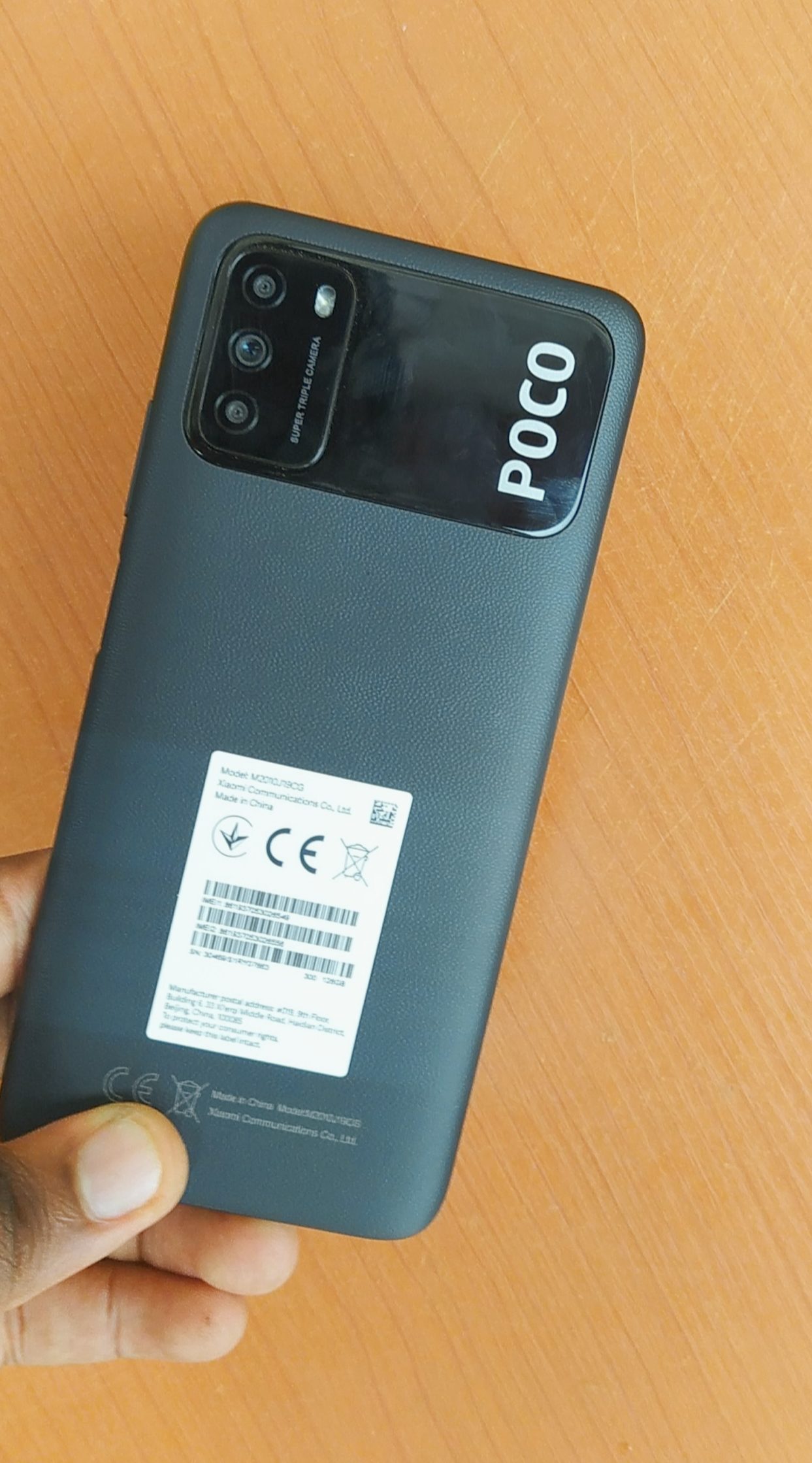 Poco M3 back panel