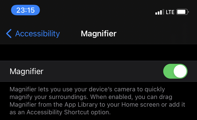 iPhone tips and tricks magnifier