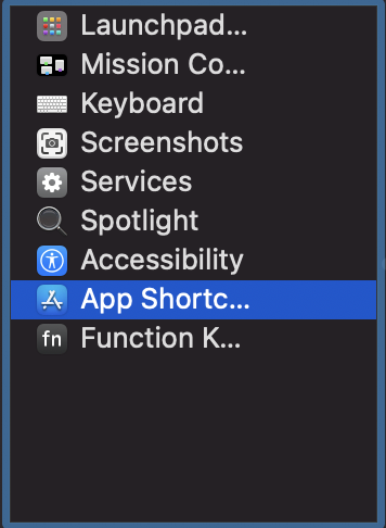 create keyboard shortcuts mac