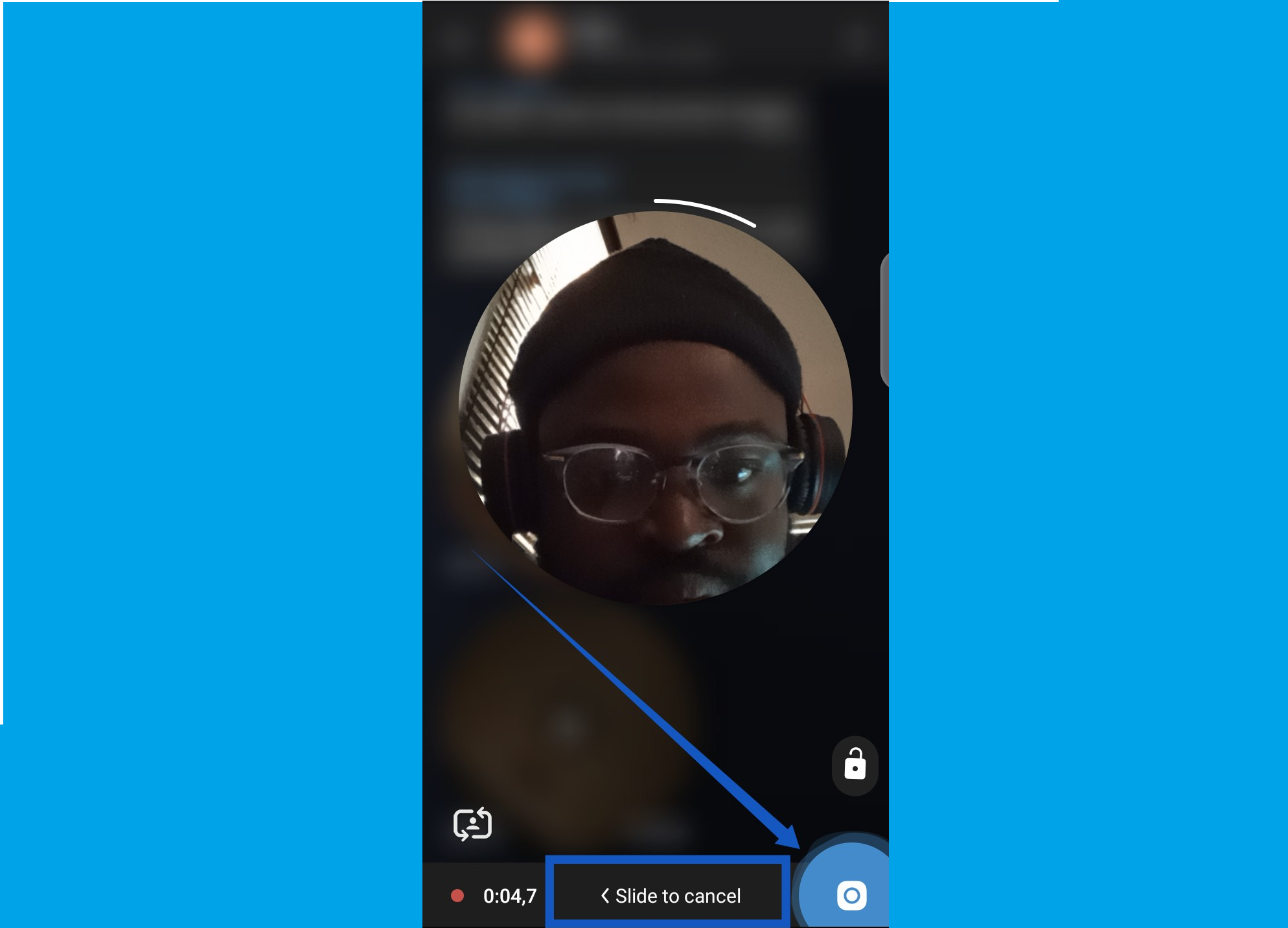 send video messages on Telegram