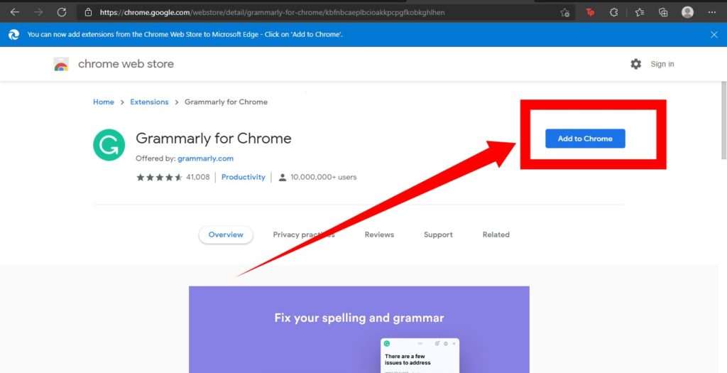 Chrome Extension Microsoft Edge