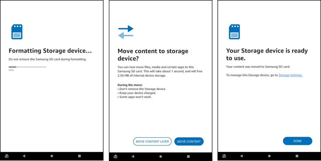 how to make a sd card work in an older kindle fire