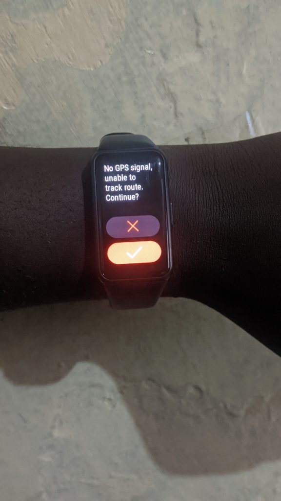 Honor Band 6 GPS lock not working