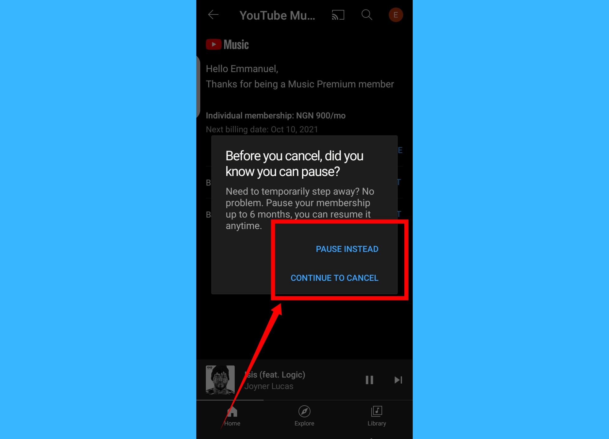  how to cancel youtube music subscription dignited