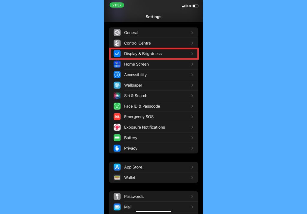 iphone dark mode