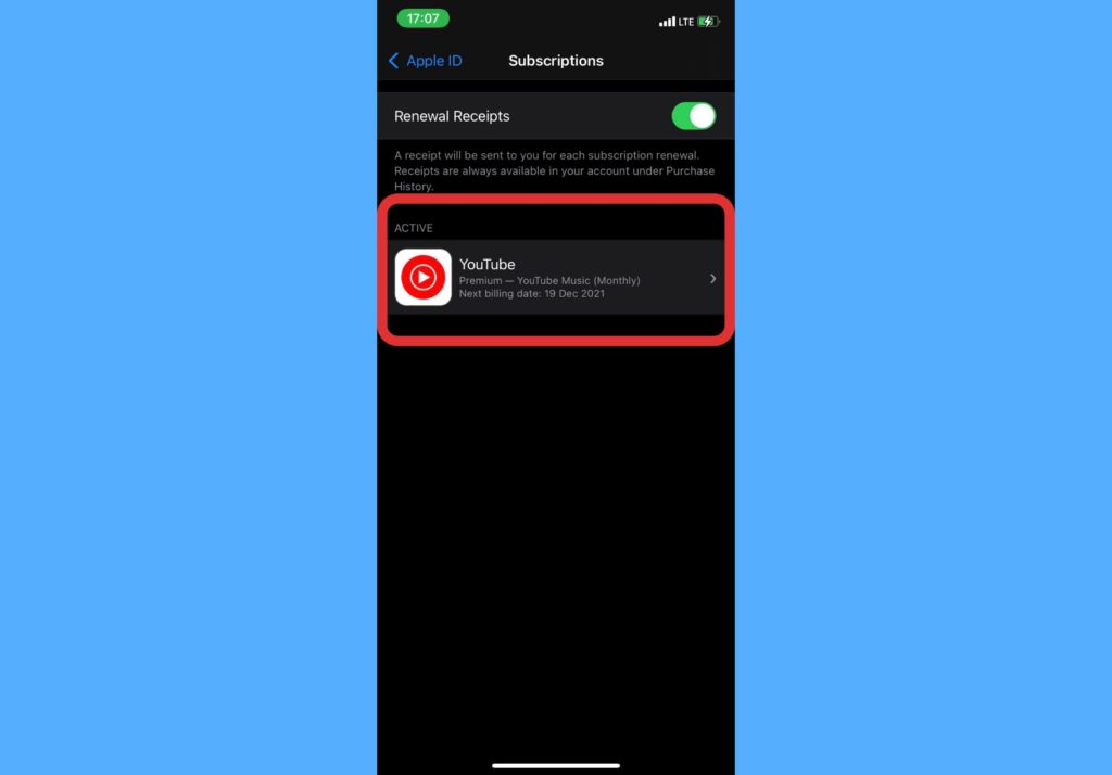 manage subscriptions iphone