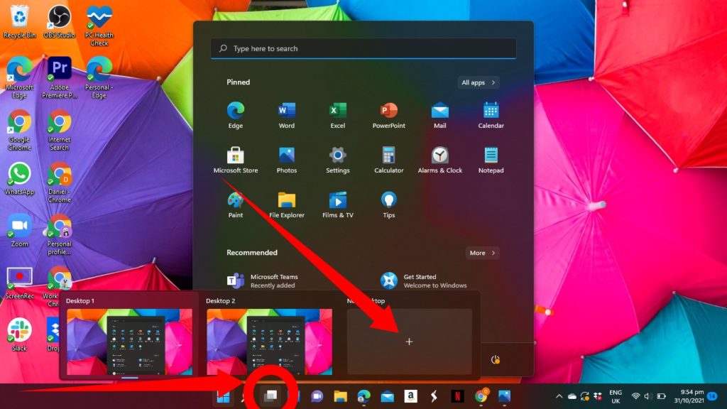 Multiple Desktops in Windows 11