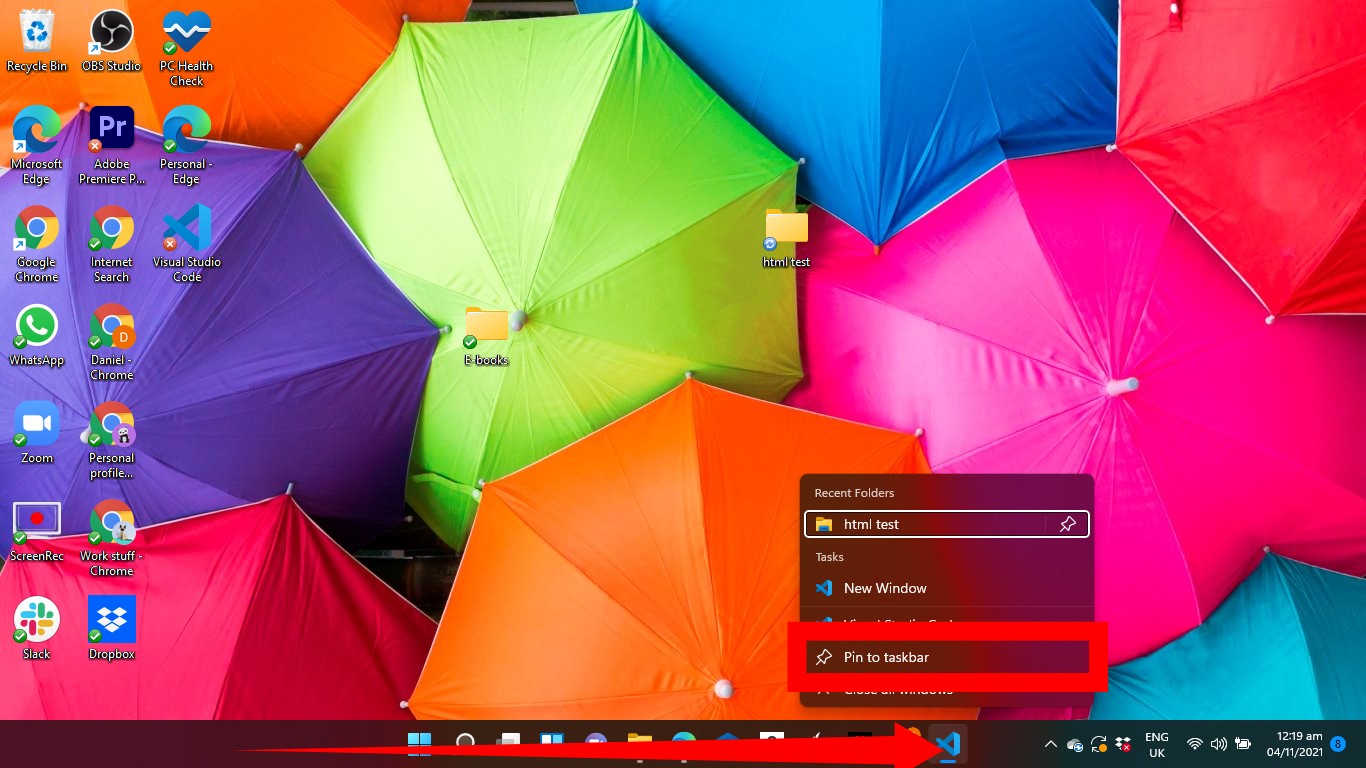 Customize Windows 11 Taskbar