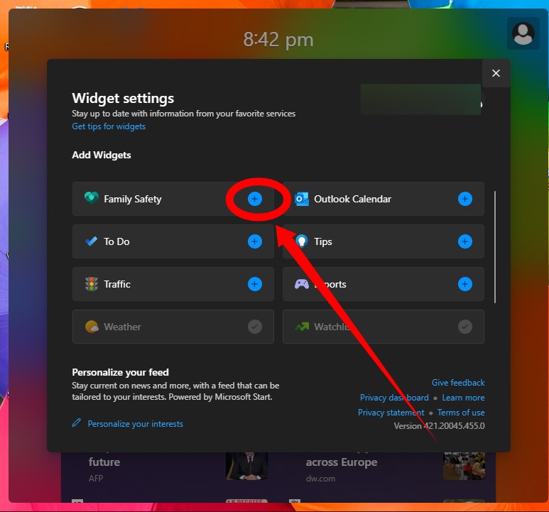 Widgets in Windows 11