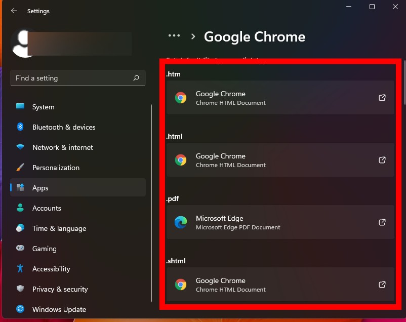 Default Web Browser on Windows 11