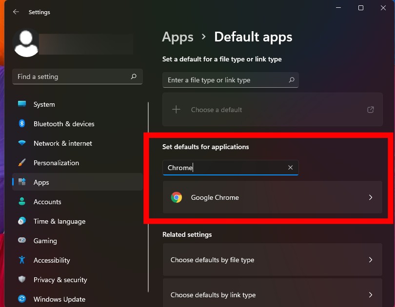 Default Web Browser on Windows 11