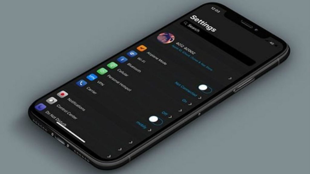 iphone dark mode