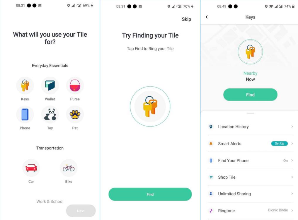 How to setup a Tile Tracker Dignited