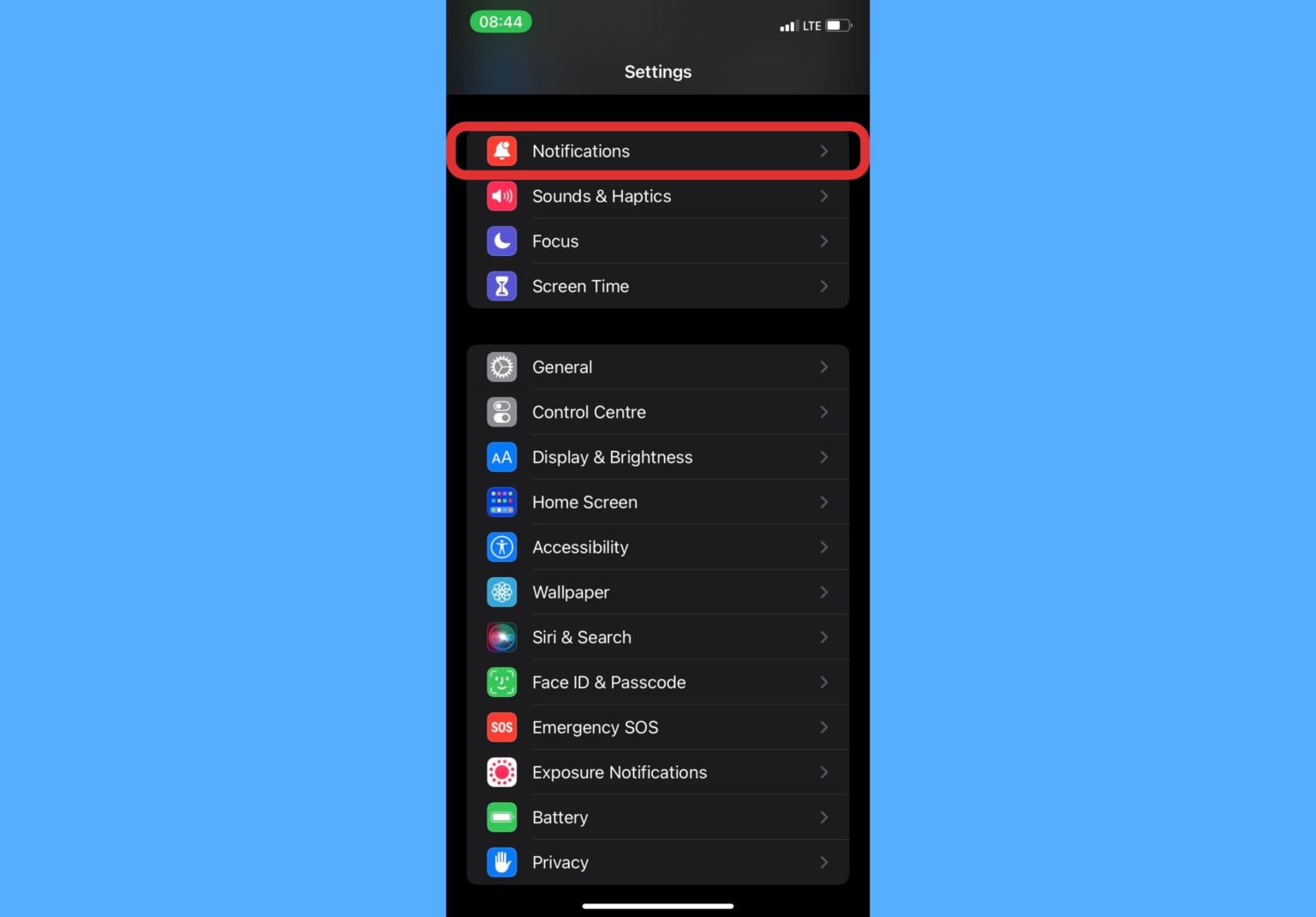 disable wake screen on notification iphone