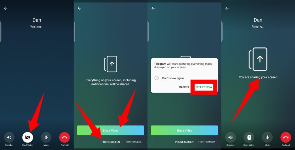 How to Share Screen in Telegram on Mobile and PC