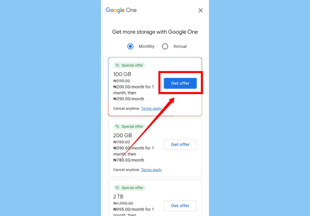 how to add more storage to your google account