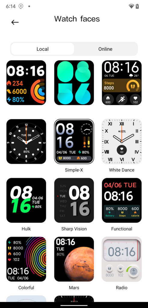 redmi watch 2 lite custom watch faces