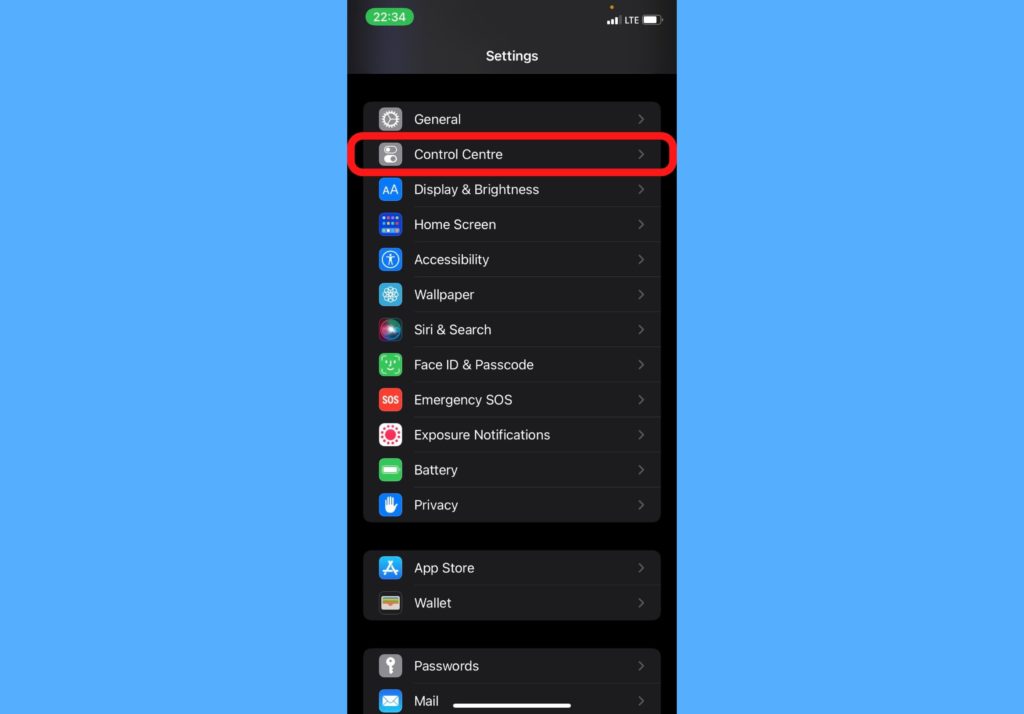 iphone settings app