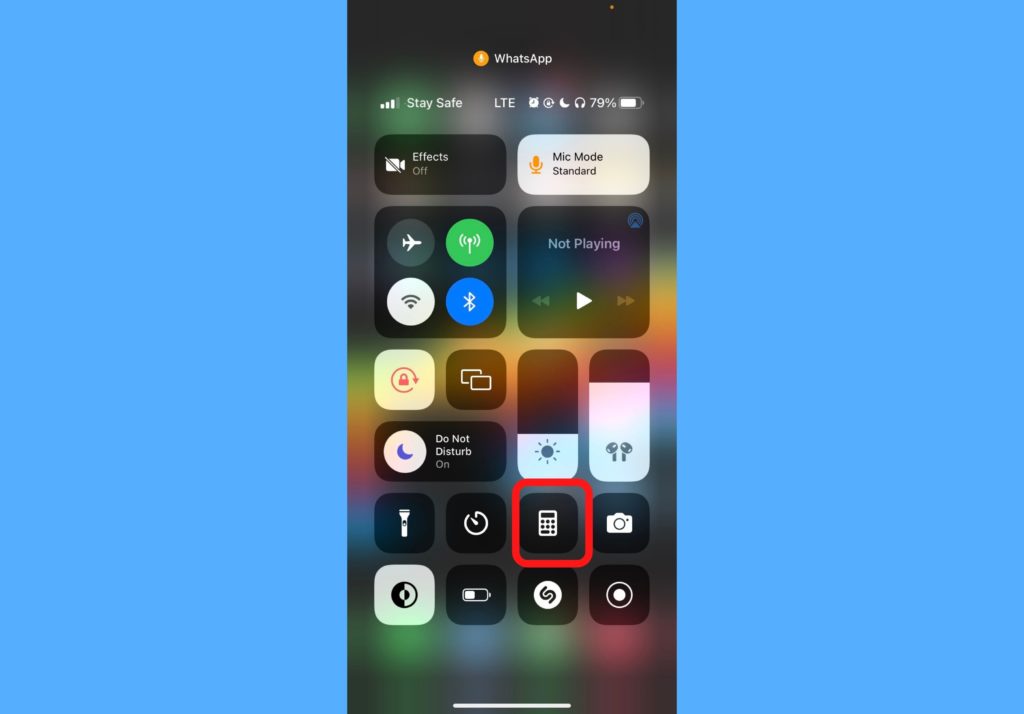 use customize control center iphone