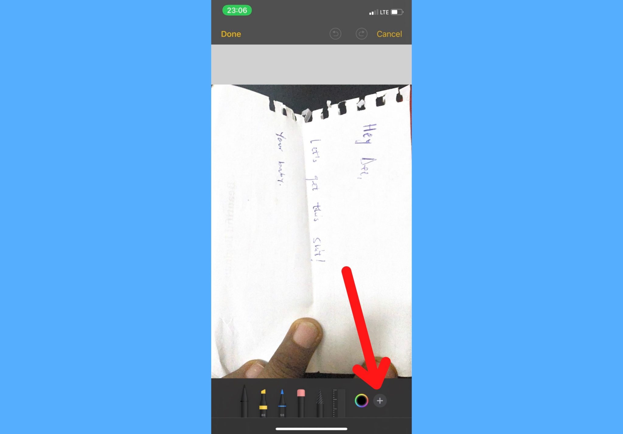 how to sign document in notes app