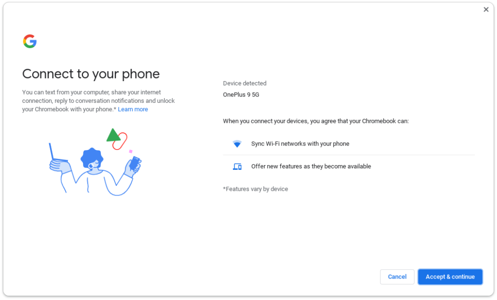 Connect your Chromebook to the internet without WiFi using Instant Tethering - 33