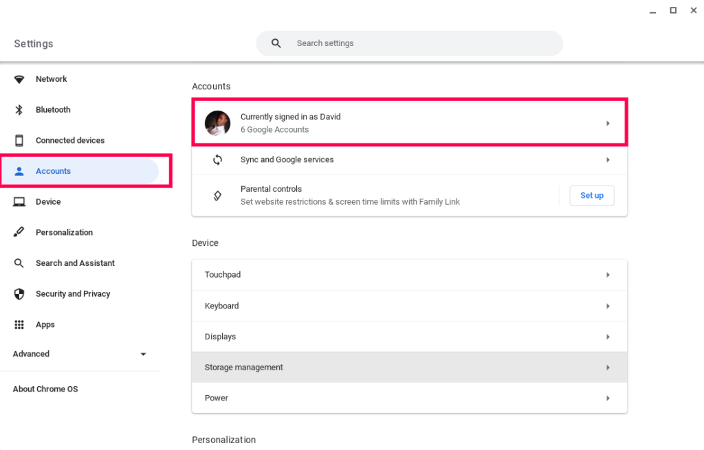 add a google account to chrome