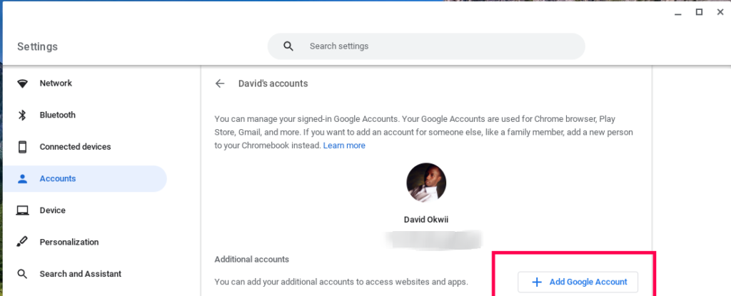 How to Add or Remove a Google Account From a Chromebook - 85