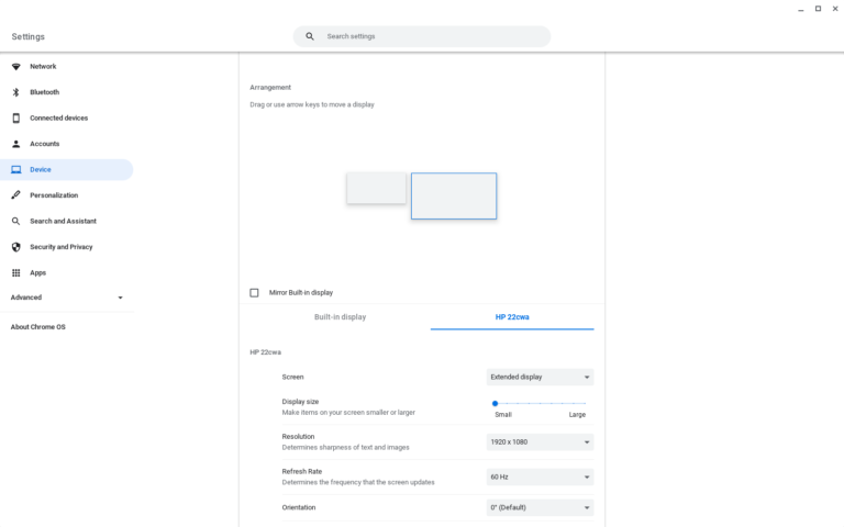 外部モニターを Chromebook に接続する方法