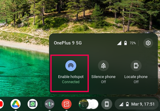 Connect your Chromebook to the internet without WiFi using Instant Tethering - 87