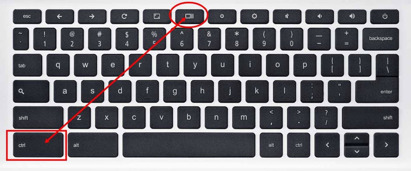Shortcut to screenshot on Chromebook