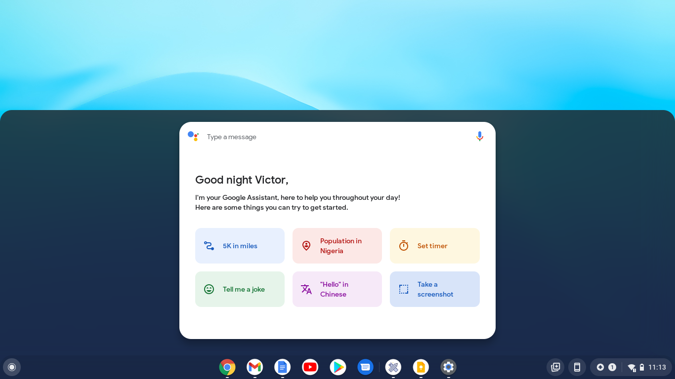 Chromebook Google Assistant