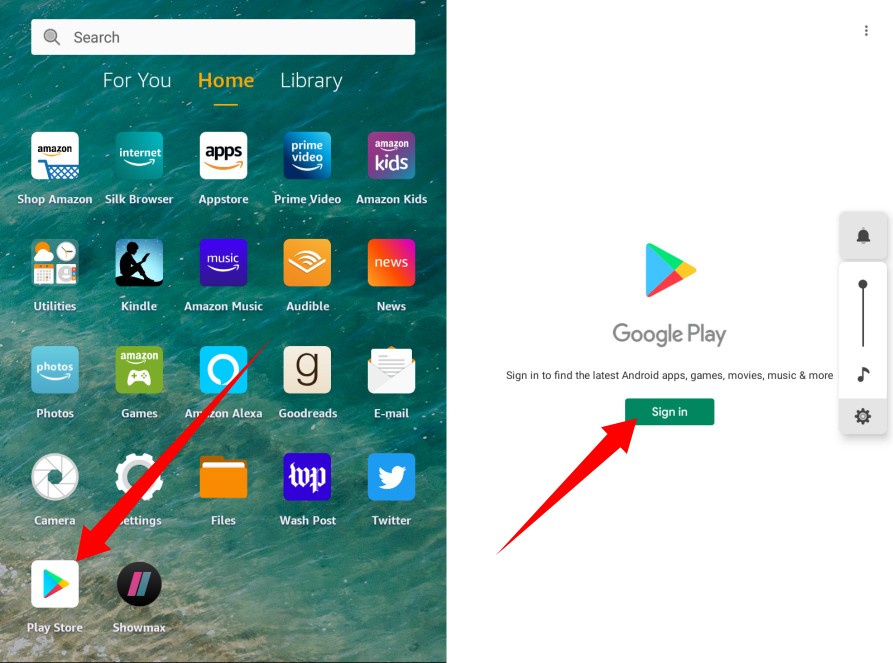 Google Play Store Fire Tablet