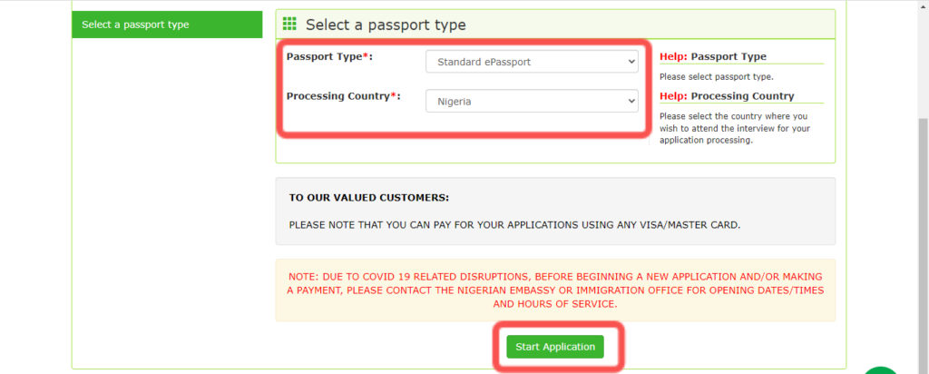 apply international passport online nigeria