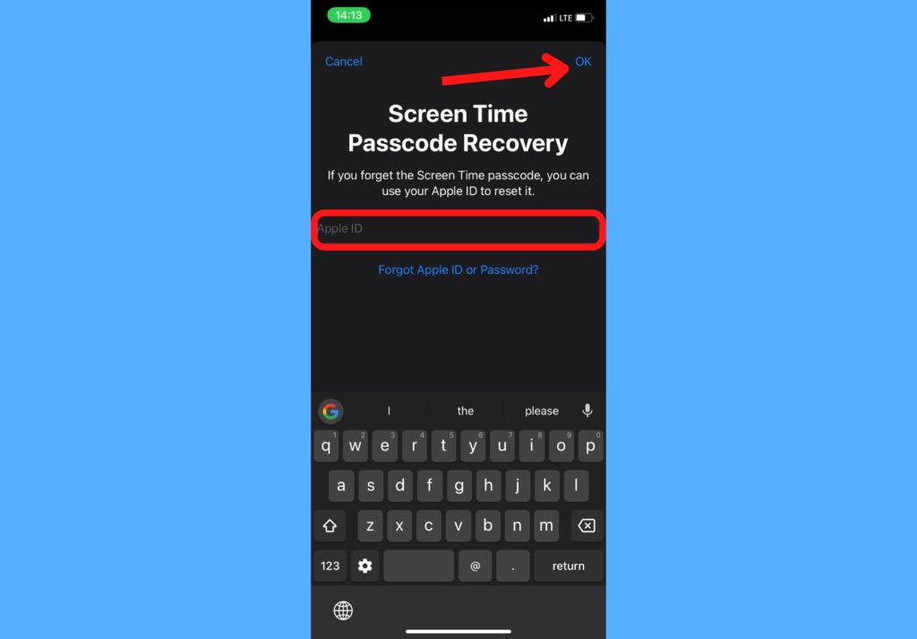 screen time passcode recovery ios