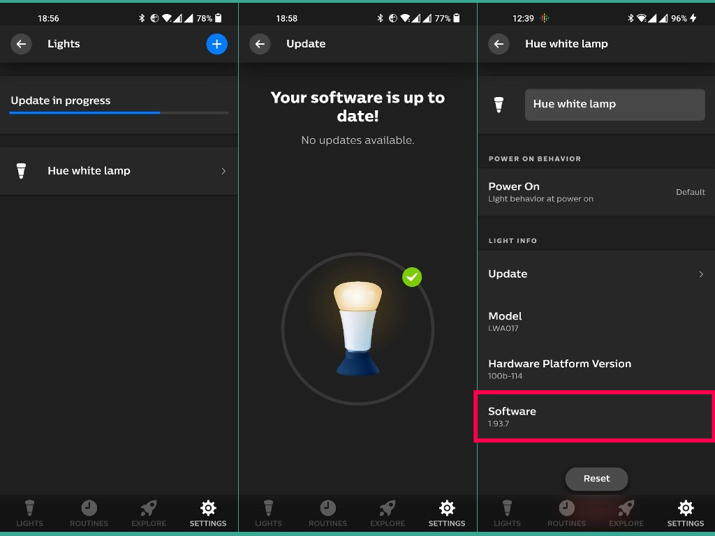 How to update Philips hue bulb without bridge - 96