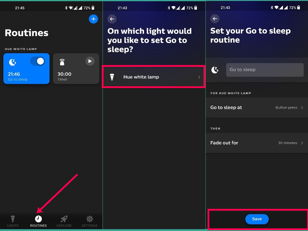 How to set up Philips Hue routines bridge - Dignited