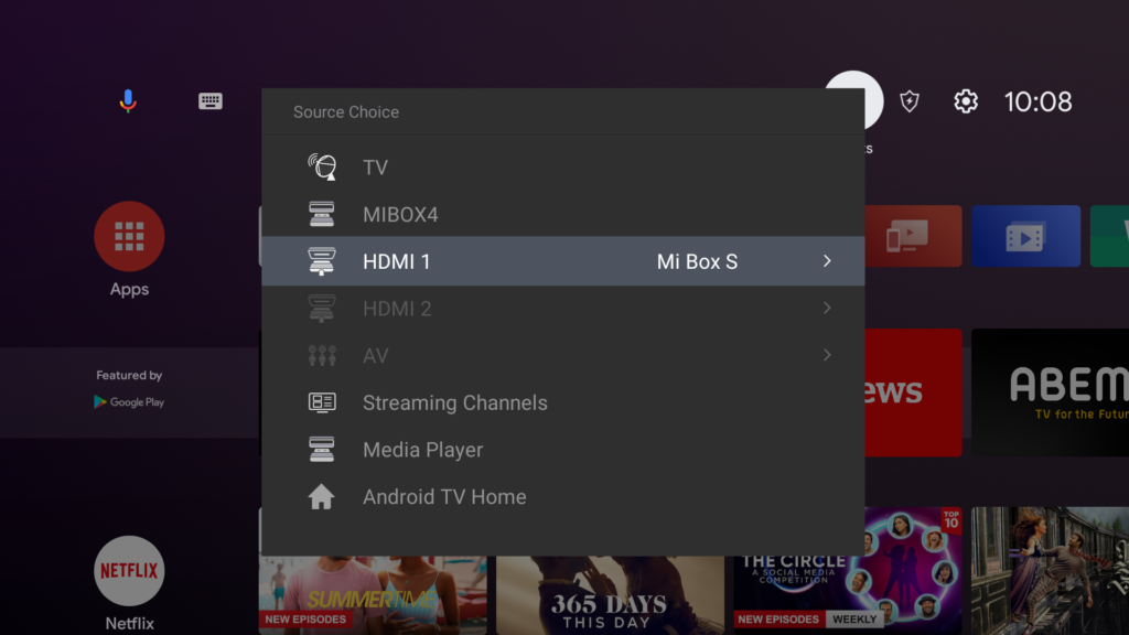 rename hdmi label on android tv