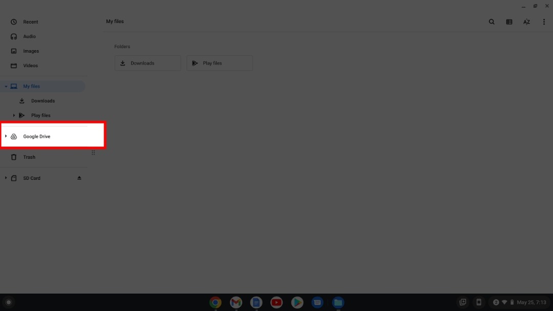 Google Drive on a Chromebook