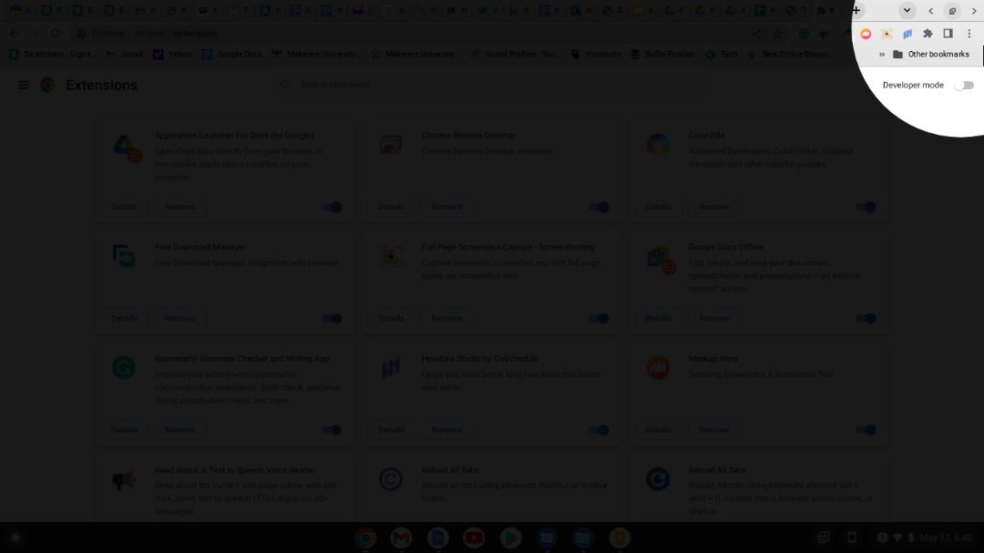 Split screen on a Chromebook