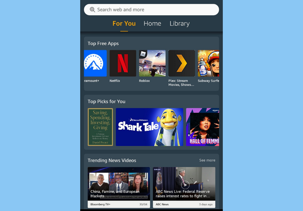 Recommendations Fire HD 8