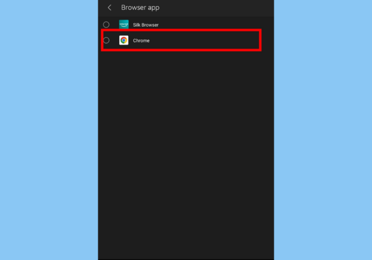 How to Set Chrome as the Default Browser on Fire Tablet - Dignited