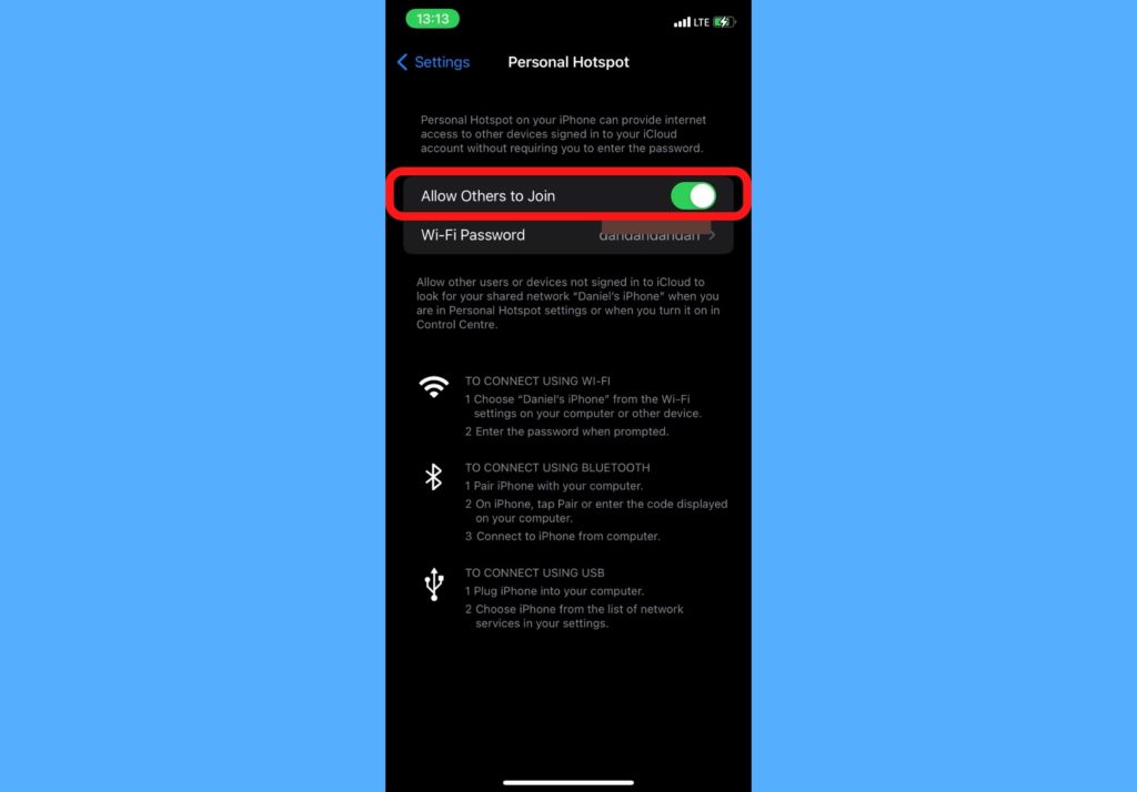 iphone personal wi-fi hotspot