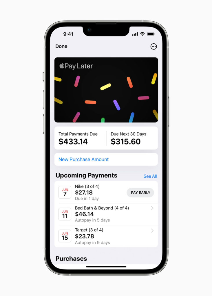 iOS 16 apple pay later
