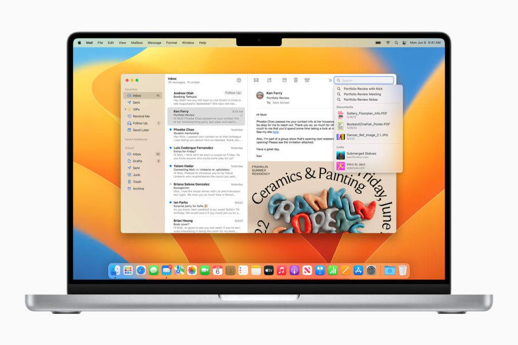 macOS ventura mail